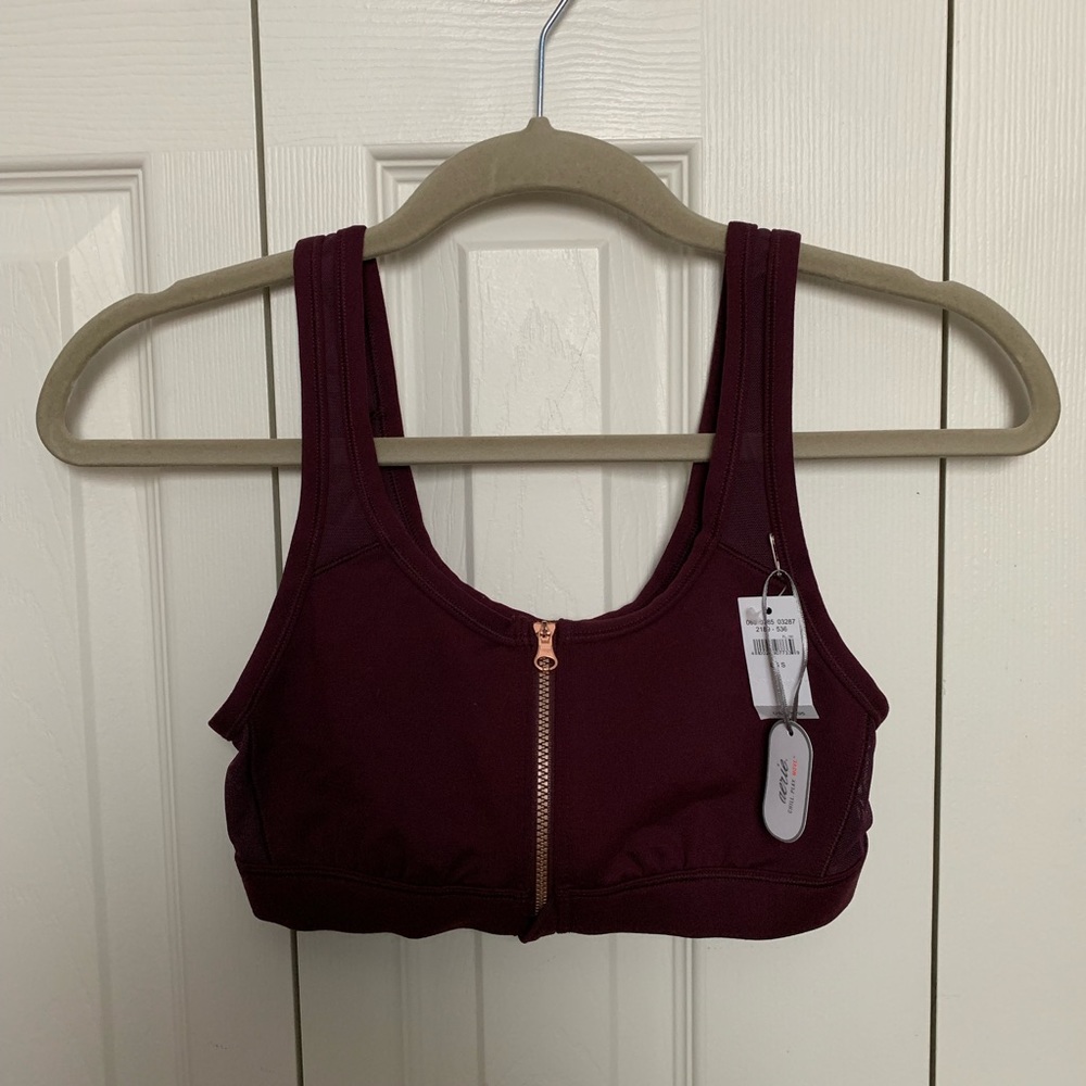 Aerie front zip sports bra
